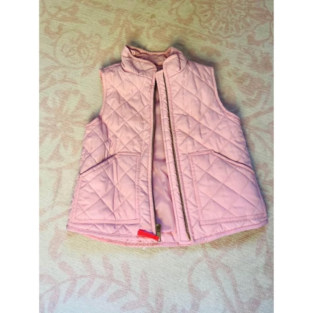 crewcuts girls pink quilted vest size 2T